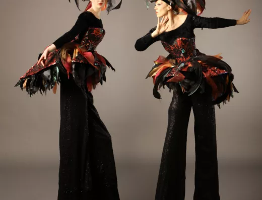 Black Swan Stilt Walkers